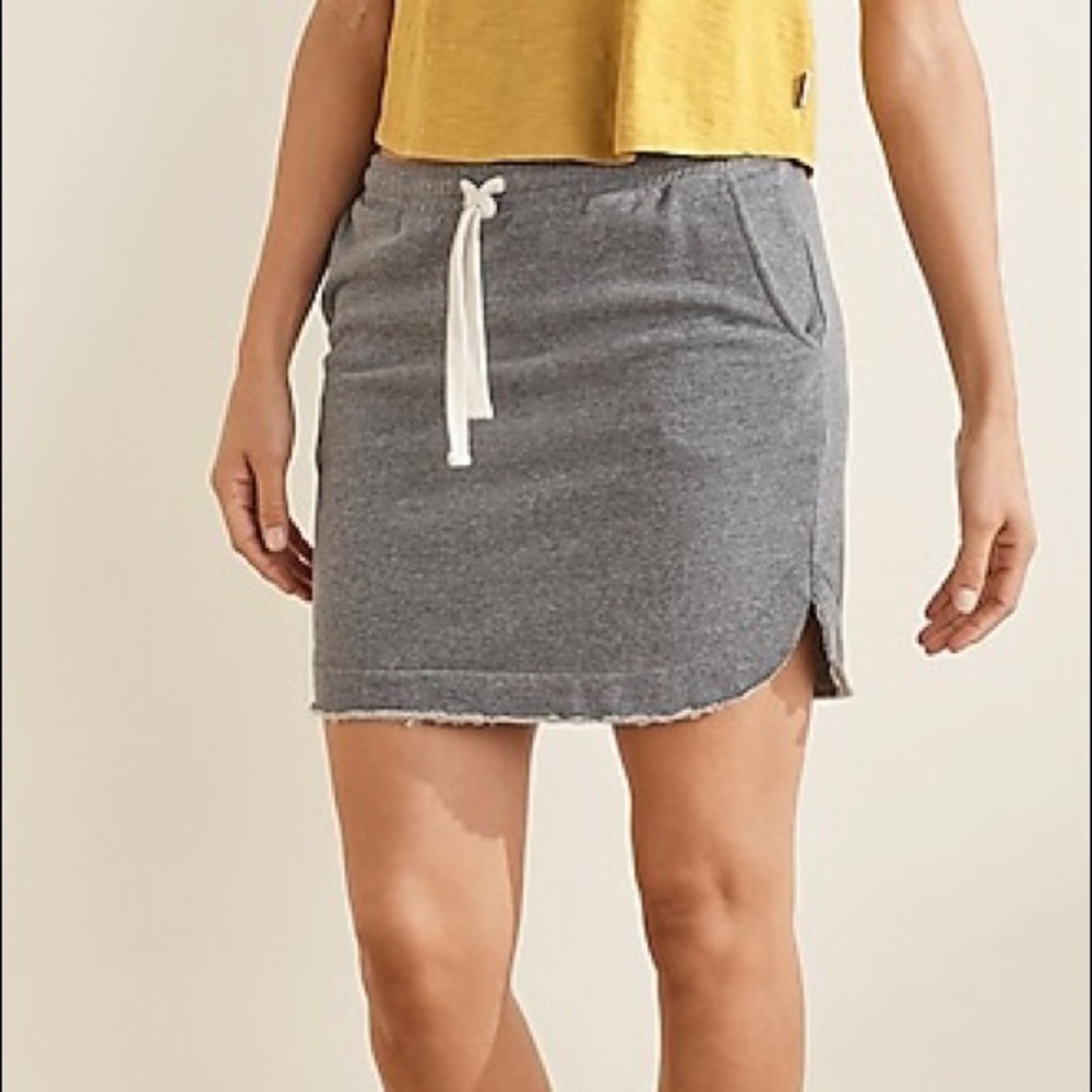 UpWest Casual Drawstring Mini Skirt